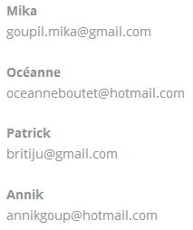 Adresse email